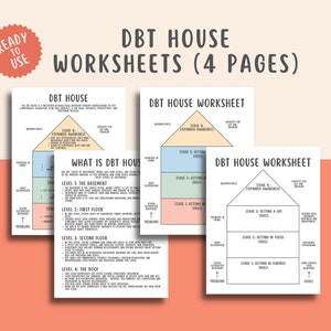 4 DBT House Worksheets, the Stages of Therapy, Dialectical Behavior ...