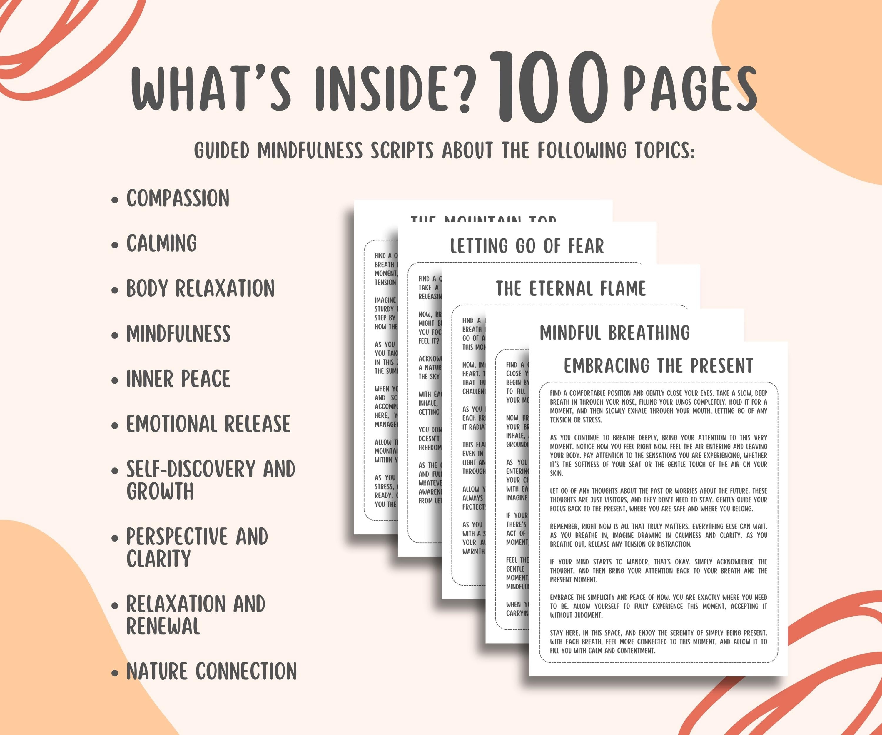 Liquid Relaxation Script 100 Guided Mindfulness Scripts, Relaxation Scripted Meditation, Anxiety ...