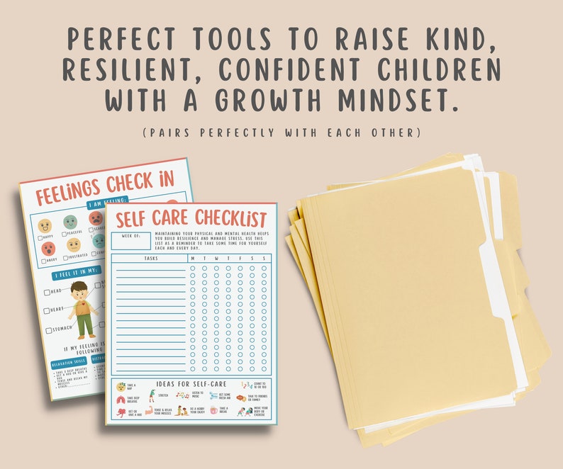 Self Care Checklist Printable for Teachers and Children Self Etsy