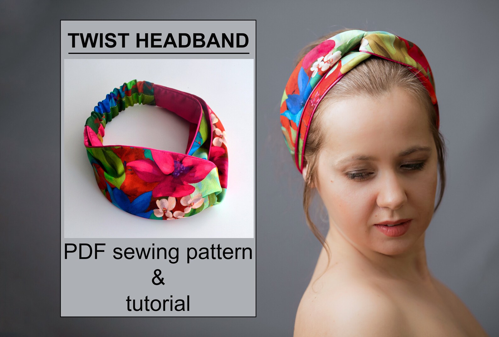 Twist Turban Headbands for Women Pdf Sewing Patterns How to Make a Head