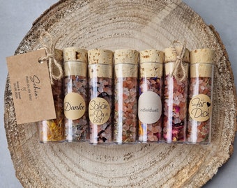 GIFT | spices | flowers | Roses | Marigolds | herbs | Hibiscus | test tube | Wedding guest gift | Himalayan salt | birthday |