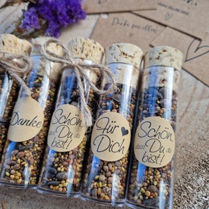 GIFT flower seeds/meadow flowers test tube give away guest gift image 7