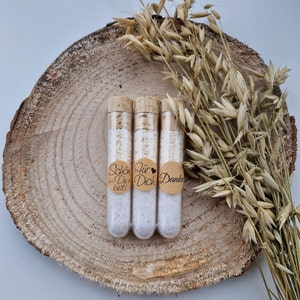 GIFT | GIFT | Bath salts or sea salt with desiccated coconut | Giveaway | Test tube | Spice | bathe