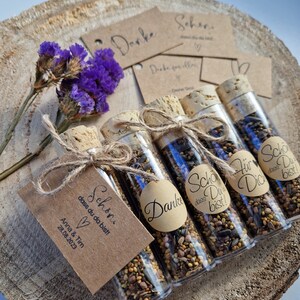 GIFT flower seeds/meadow flowers test tube give away guest gift image 8