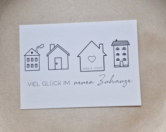 Good luck in your new HOME | Congratulations | Map | Greeting card