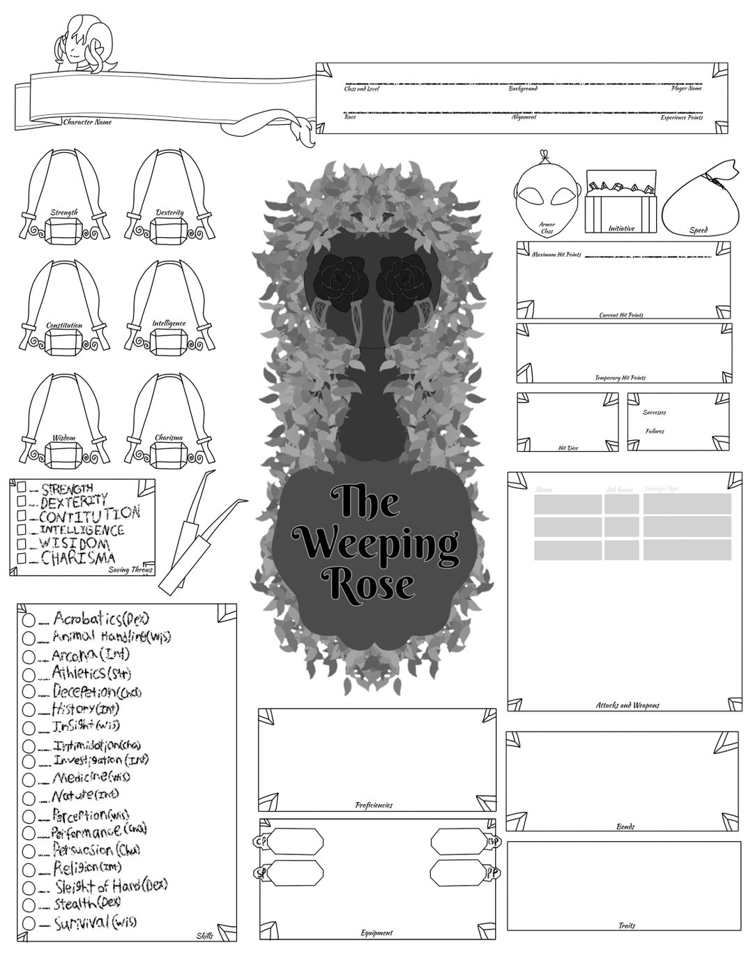 Custom Rouge DND Sheet - Etsy