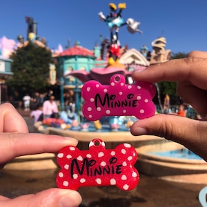 Minnie Maus Haustier Tag: Benutzerdefinierte Hundemarke aus Kunstharz