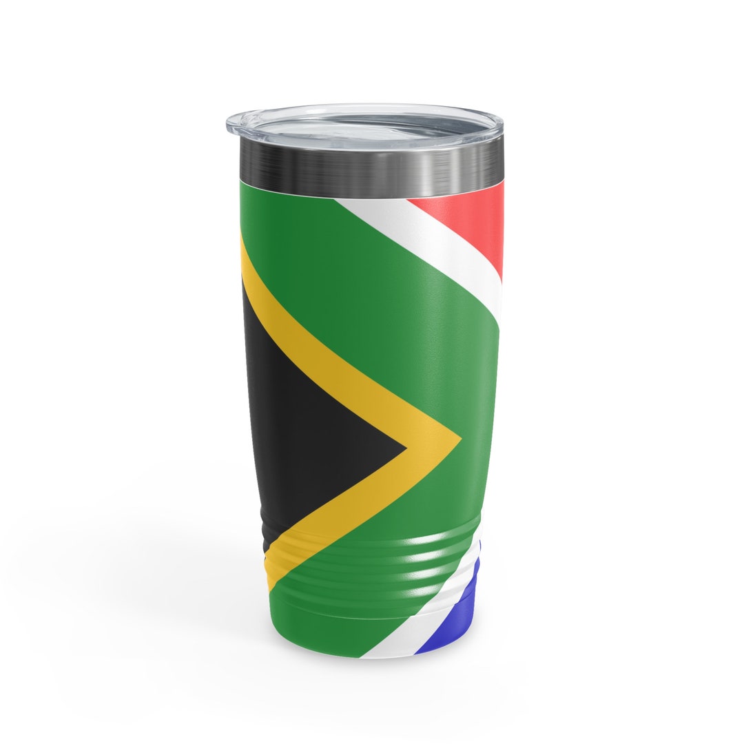 South Africa Tumbler South Africa Flag 20 Oz Stainless Steel Etsy