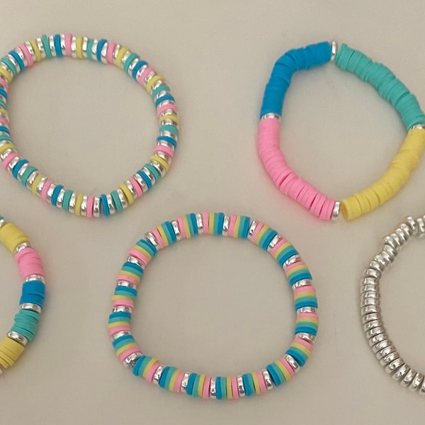Clay Bead Bracelets Ideas Etsy