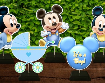 BABY MICKEY MOUSE Recortes/Centro de mesa Mesa de Baby Mickey - Etsy México BABY MICKEY MOUSE Recortes/Centro de mesa Mesa de Baby Mickey - Etsy México