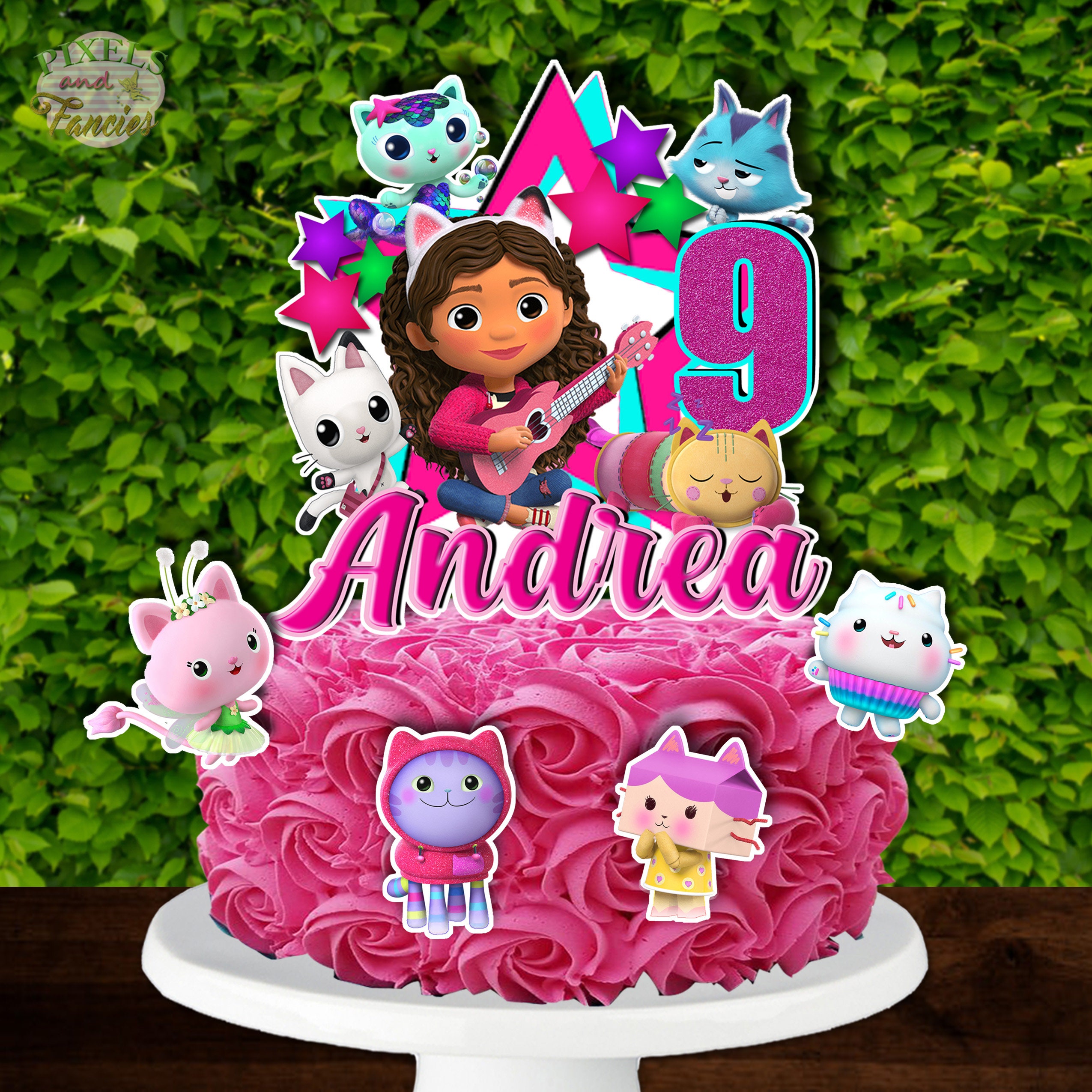 GABBY'S DOLLHOUSE Cake Topper Set Gabby's Dollhouse Etsy Schweiz