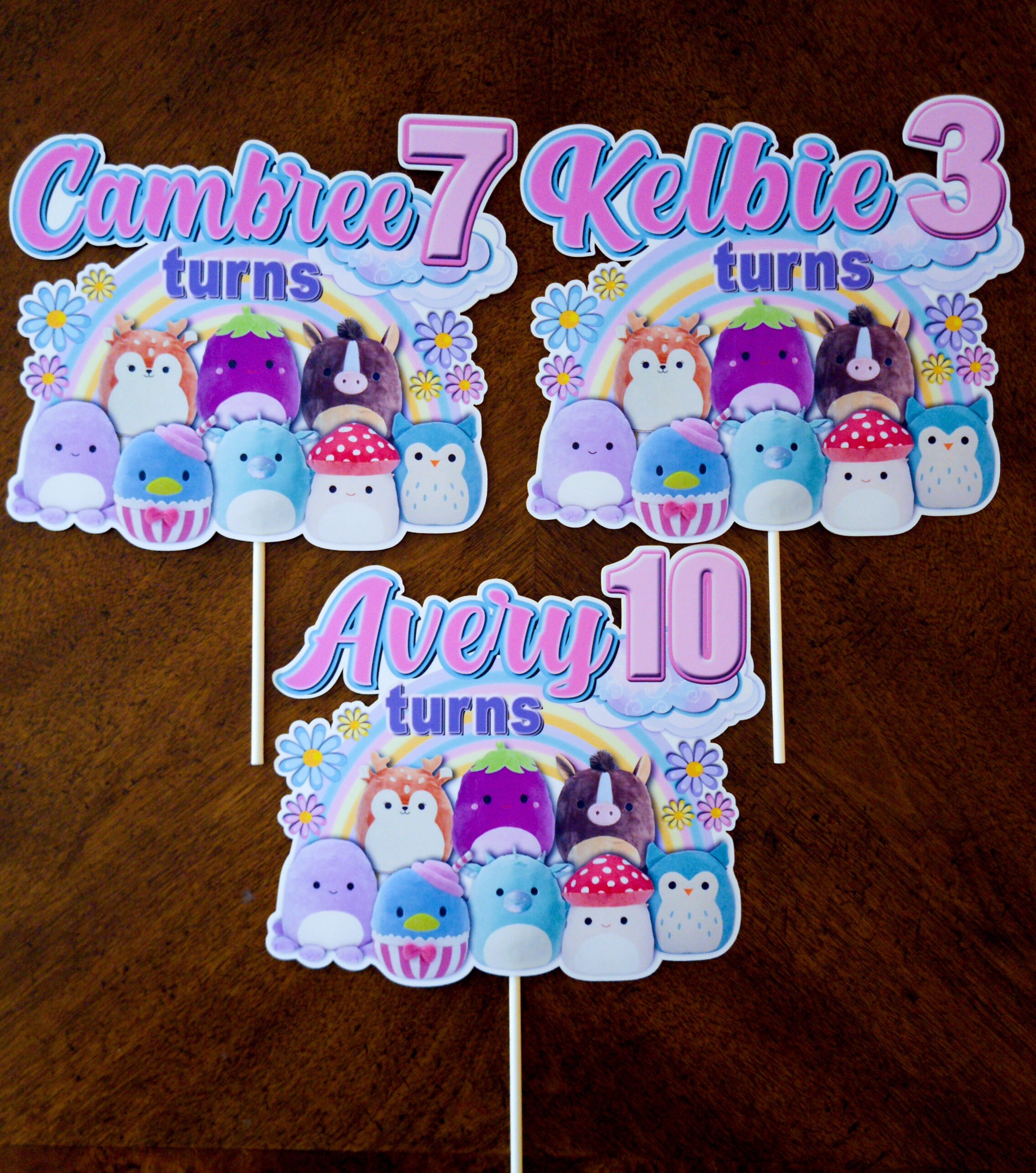 Squishmallow Card Cake Topper Itty Bitty Cake Toppers Vrogue co
