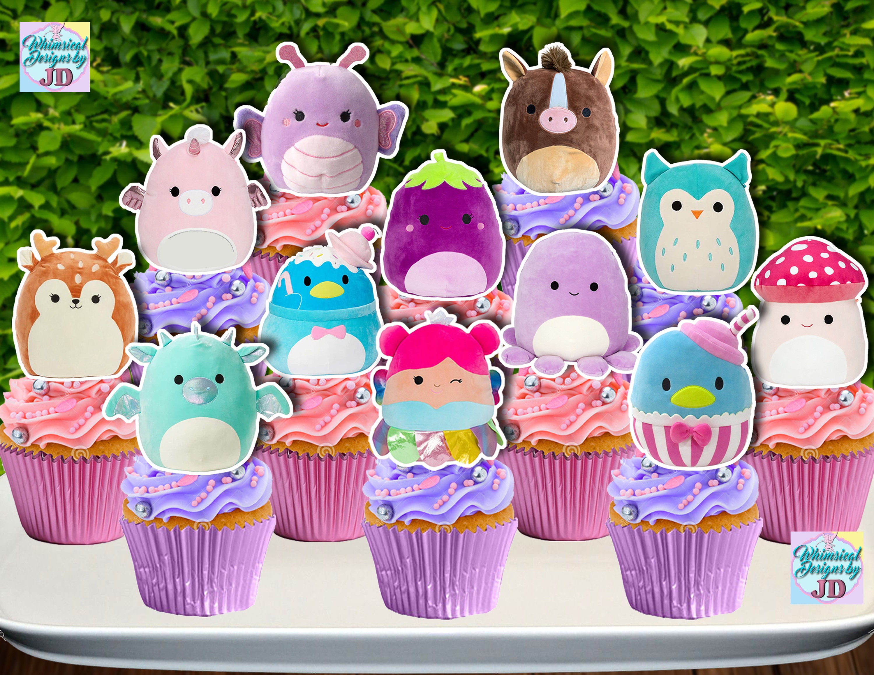 squishmallow-cupcake-toppers-squishmallow-cupcake-picks-etsy-norway