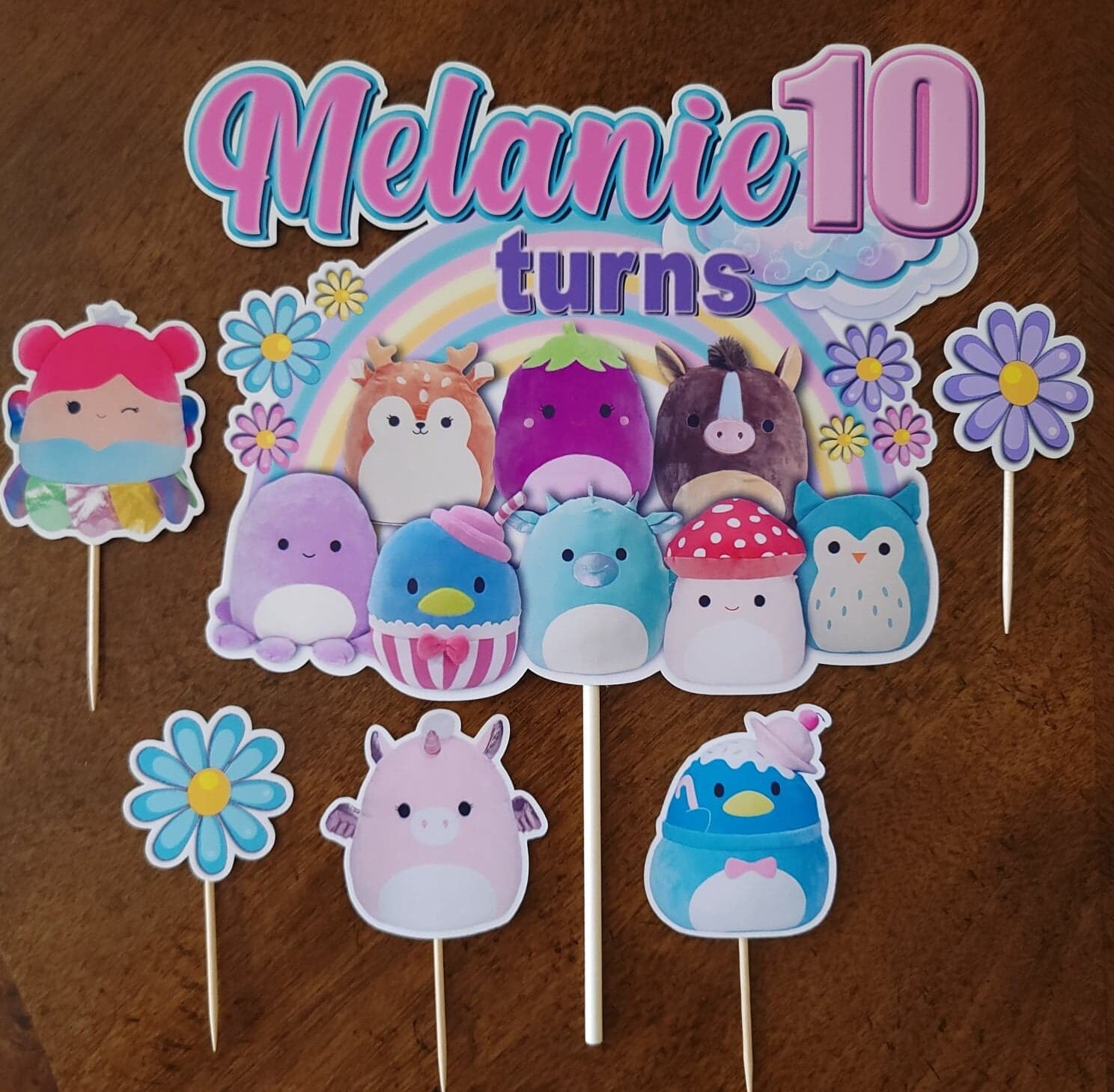 Squishmallow Card Cake Topper Itty Bitty Cake Toppers Vrogue co