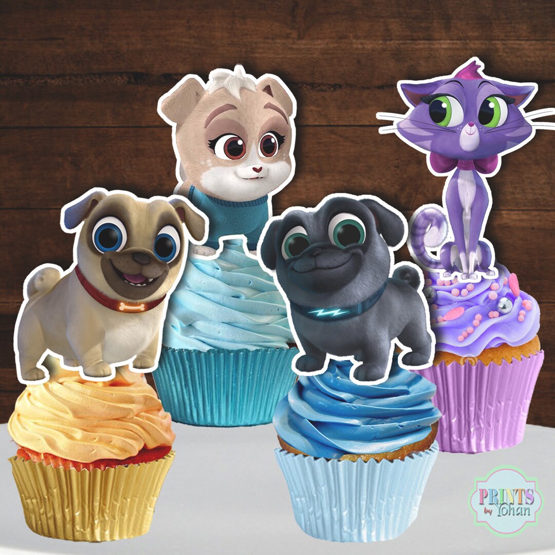 PUPPY DOG PALS Cupcake Toppers Puppy Dog Pals Cupcake Picks - Etsy