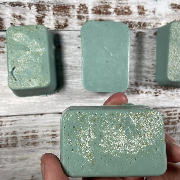 Gritty Rosemary Sage Bar Soap | 3oz Bar |  Made for Dirty Hands | Cleansing | Tough on Dirt | Gentle on Skin | Exfoliating | Refreshing