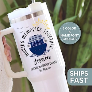 Family Cruise 40oz Tumbler Family Vacation Travel Cup Family Trip Travel Mug Family Vacation Gift Custom Family Cruise Vacation Tumblers