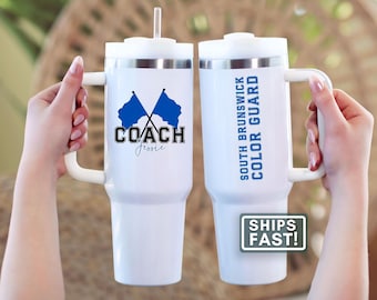 Color Guard Coach Tumbler Personalized Color Guard Coach Travel Mug Gift for Color Guard Coach Travel Cup Custom Color Guard Tumbler Cup