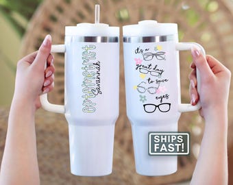 Optometrist Tumbler Personalized Optometrist Travel Mug Eye Doctor Gift for Optician Custom Ophthalmologist Travel Cup For Optometry Student