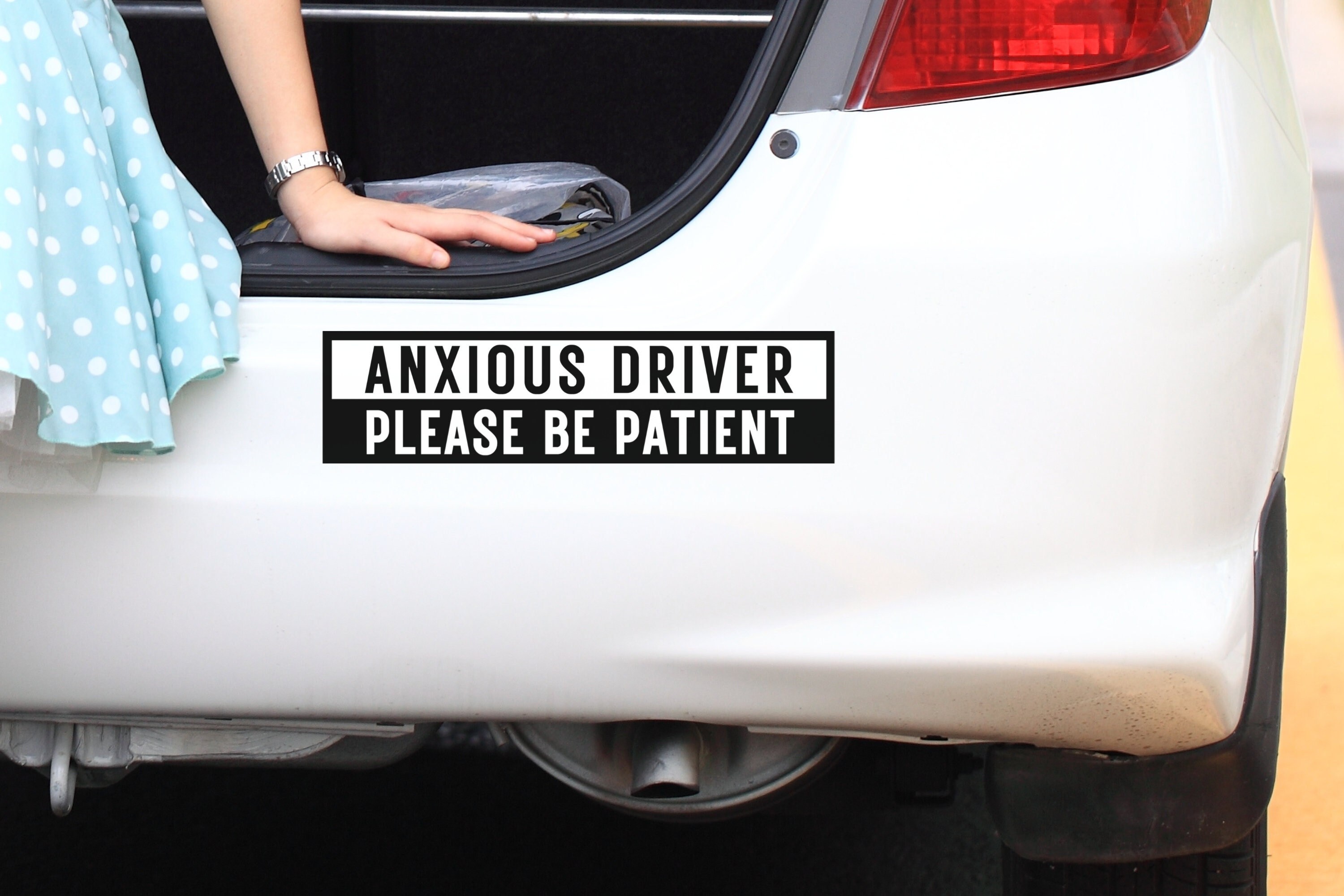 Funny New Driver Sticker Gift Bad Driver Anxious Driver Sticker 16 Year ...
