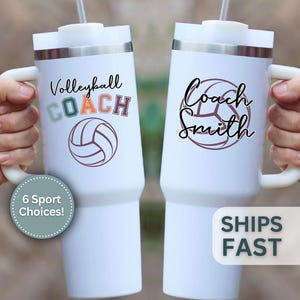 Custom Coach Tumbler Gift Personalized Coach Travel Cup Custom Coach Thank You Gifts School Coach Travel Mug Gift for Coach 40oz Tumbler