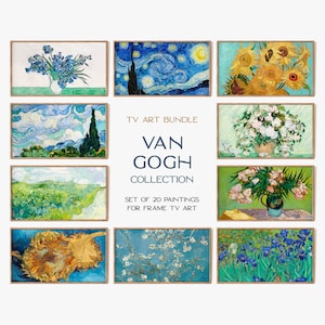 Samsung Frame TV Art Set of 50 | Van Gogh Landscape & Still Life Painting Collection | Van Gogh Art Set | Instant Download