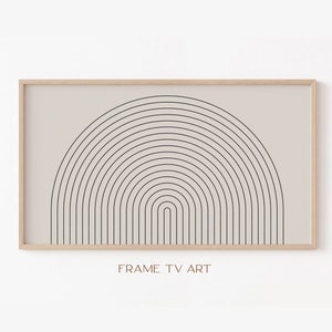 Samsung Frame TV Art | Frame TV Art 4K | Abstract Rainbow TV Art | Mid Century Tv Wallpaper | Digital Download | Instant Download
