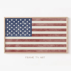 Samsung Frame TV Art | American Flag Frame TV Art | 4th of July TV Art | Memorial Day Tv Wallpaper | Digital Download | Instant Download