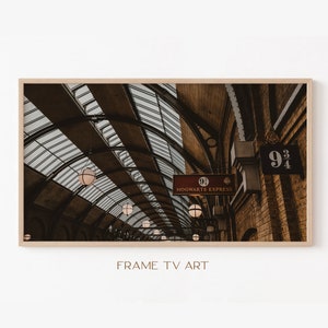 Samsung Frame TV Art | Frame TV Art 4K | Wizarding Train Station TV Art | Magic World Tv Wallpaper | Digital Download | Instant Download
