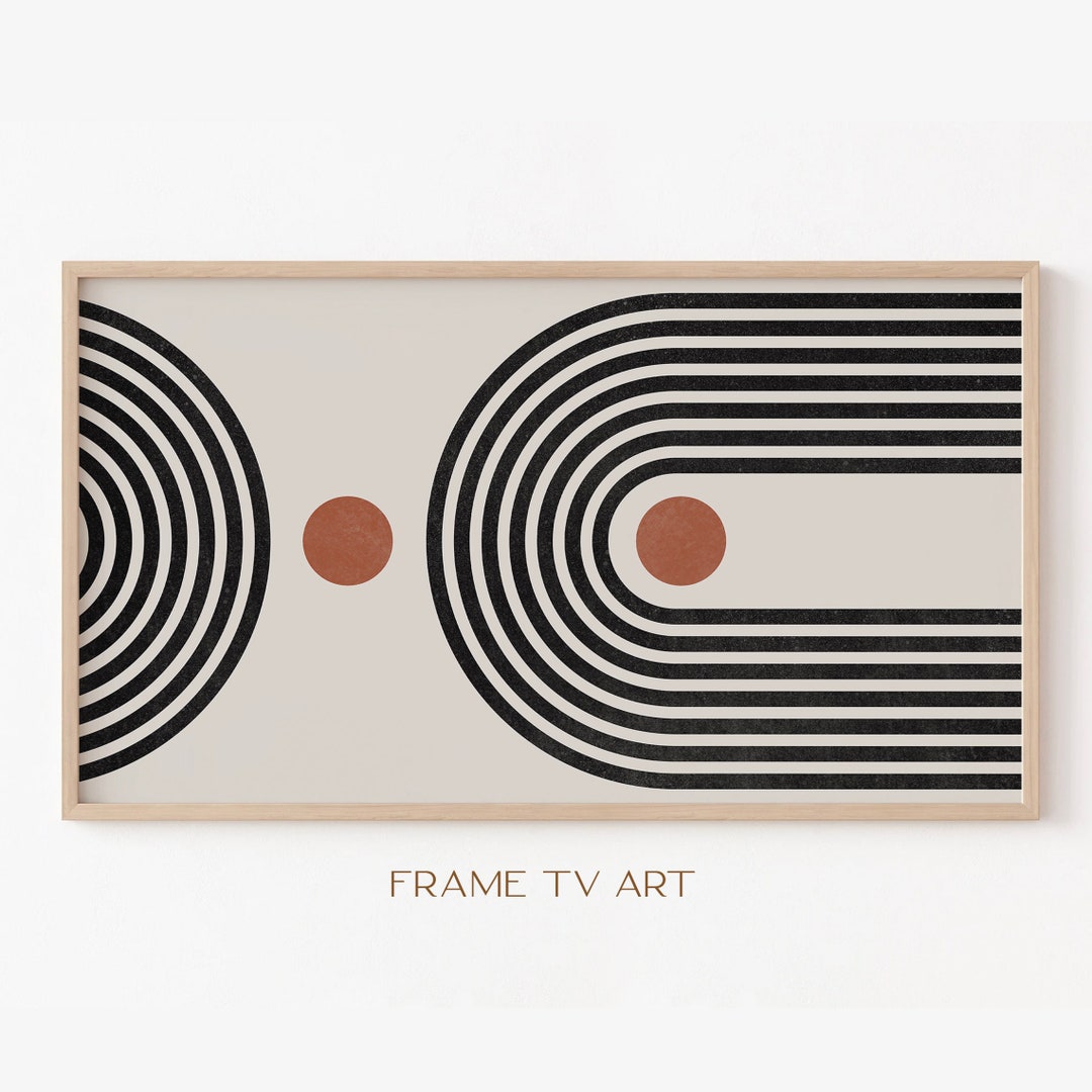 Samsung Frame TV Art Frame TV Art 4K Abstract Geometric TV Art Mid