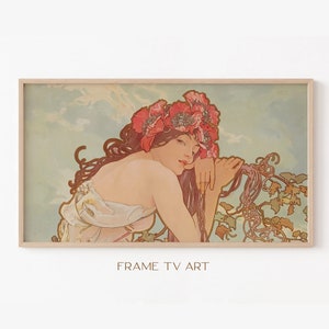 Samsung Rahmen TV Kunst | Rahmen TV Kunst 4K | Alphonse Mucha TV Kunst | Jugendstil TV Wallpaper | Digitaler Download | Sofort Download