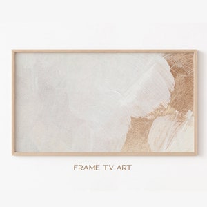 Samsung Frame TV Art | Frame TV Art 4K | Abstract Painting TV Art | Neutral Beige Tv Wallpaper | Digital Download | Instant Download