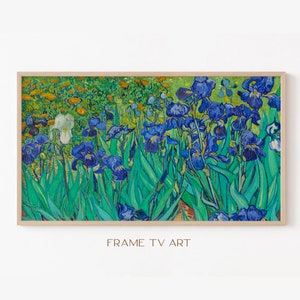 Samsung Frame TV Art | Frame TV Art 4K | Van Gogh Painting TV Art | Irises Painting Tv Wallpaper | Digital Download | Instant Download
