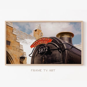 Samsung Frame TV Art | Frame TV Art 4K | Wizarding Train TV Art | Magic World Tv Wallpaper | Digital Download | Instant Download