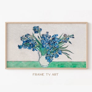 Samsung Frame TV Art | Frame TV Art 4K | Van Gogh Painting TV Art | Irises Painting Tv Wallpaper | Digital Download | Instant Download
