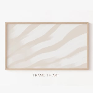 Samsung Frame TV Art | Frame TV Art 4K | Abstract Painting TV Art | Neutral Beige Tv Wallpaper | Digital Download | Instant Download