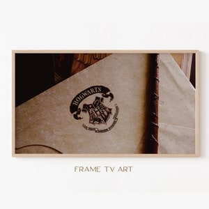 Samsung Frame TV Art | Frame TV Art 4K | Magic World TV Art | Magic School Letter Tv Wallpaper | Digital Download | Instant Download