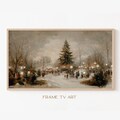 Samsung Frame TV Art | Christmas Frame TV Art 4K | Winter Painting TV Art | Vintage Landscape Painting | Tv Wallpaper | Digital Download