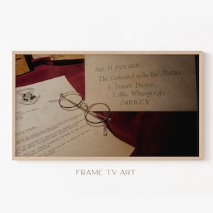 Samsung Frame TV Art / Frame TV Art 4K / Magic World TV Art / Magic School Letter Tv Wallpaper / Descarga digital / Descarga instantánea