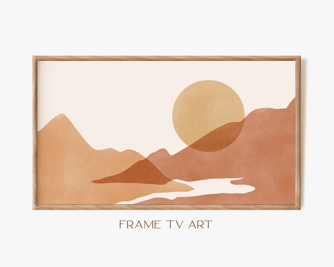 Samsung Frame TV Art Frame TV Art 4K Abstract Landscape TV Etsy