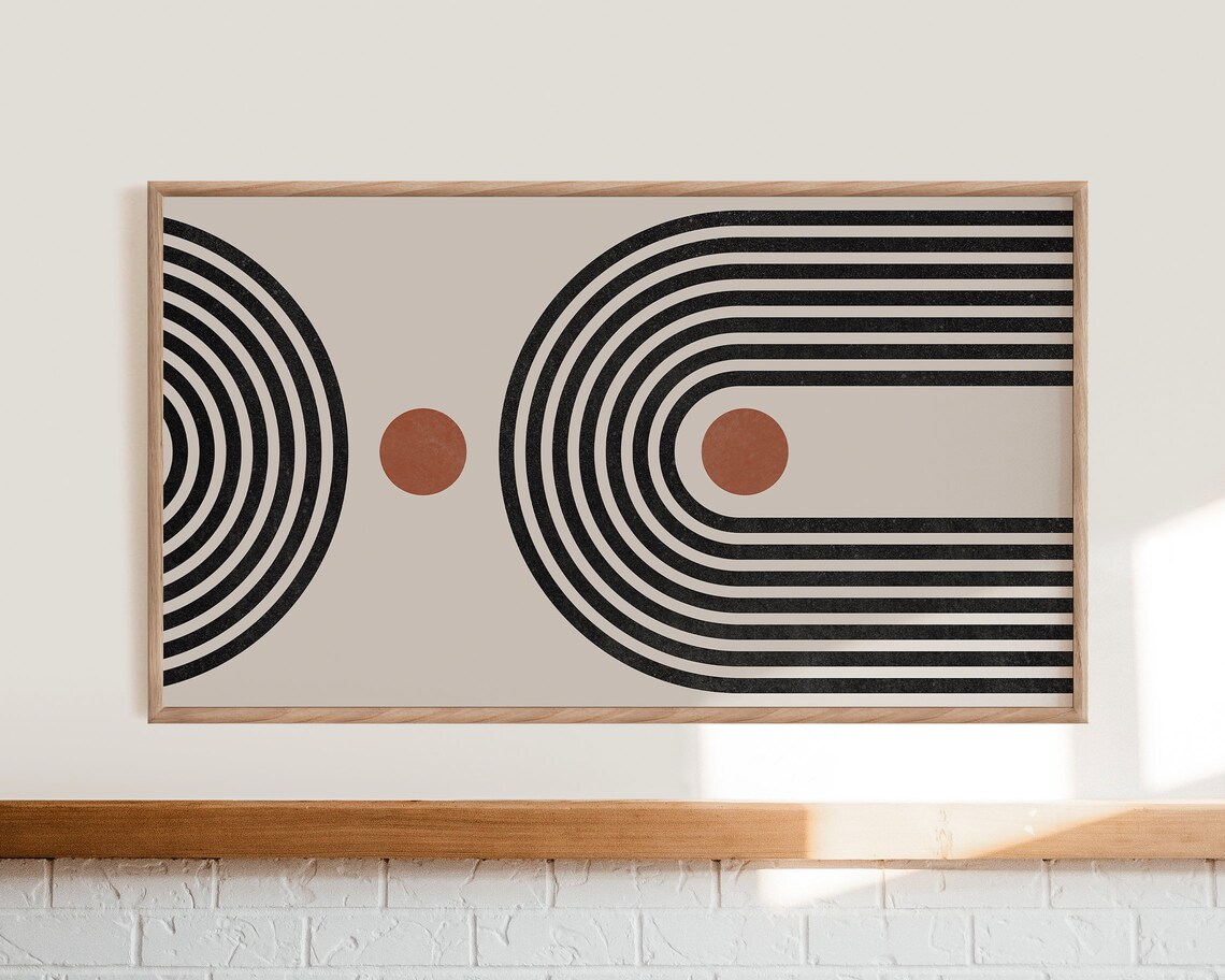 Samsung Frame TV Art Frame TV Art 4K Abstract Geometric TV Etsy