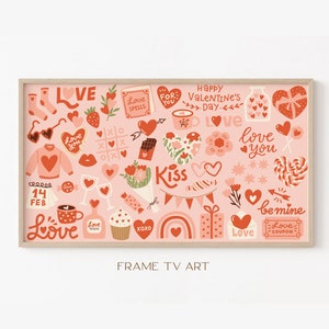 Frame TV Art Valentines Day | Samsung Frame TV Art | Frame TV Valentines Day Tv Art | Digital Download | Valentines Day Decor