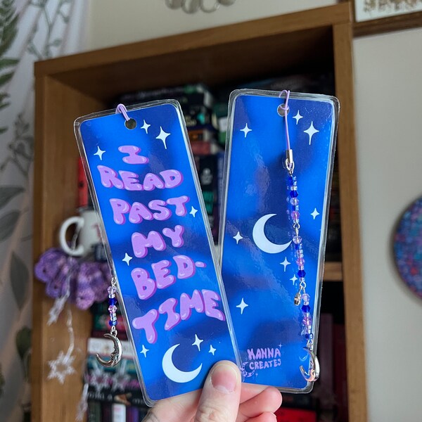 i read past my bedtime bookmark with or without charm