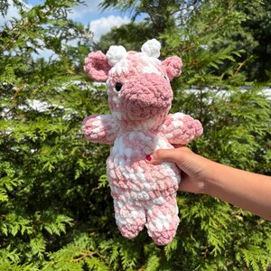 Strawberry Cow Crochet Plushie