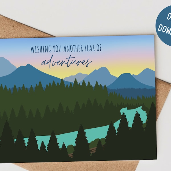 Blue Mountain Sister Birthday Card Etsy