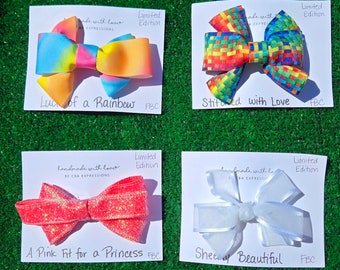 Bow-tiful Bows with French Barrette Clips
