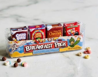 Miniature Cereal Box Pack, Dollhouse Breakfast Cereal Set, Pretend Play Food
