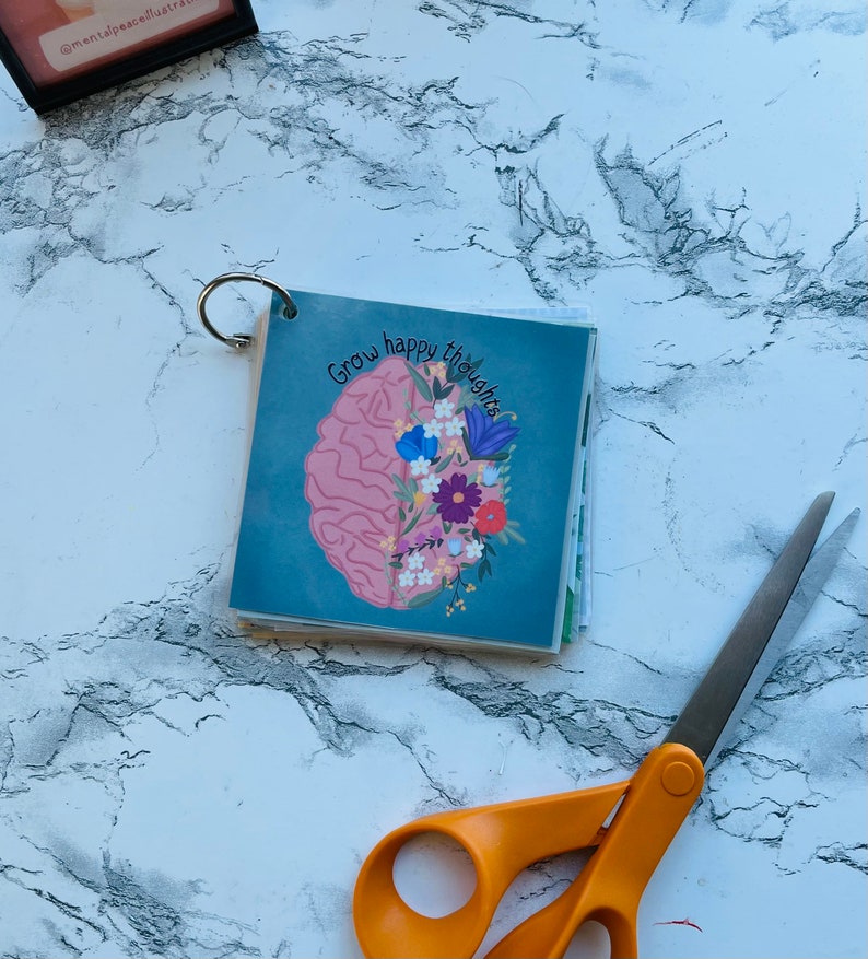 Illustrated Inspirational Flip Book 4x4 Flipbook to Travel Etsy