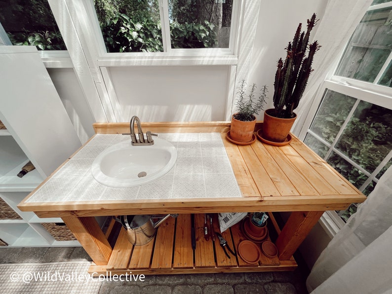 Potting Bench Plans digital Download Etsy