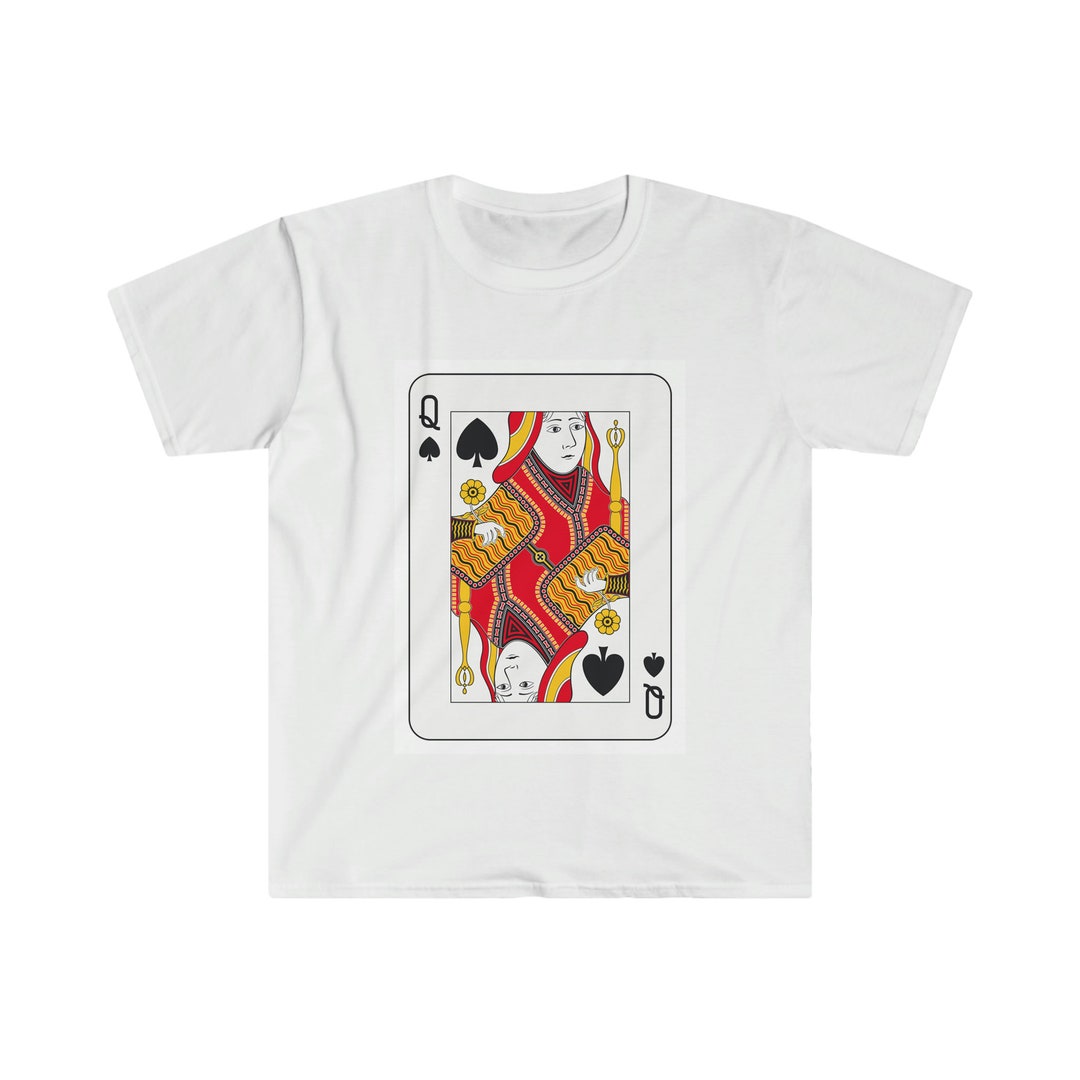 Queen of Spades Playing Card Logo Tshirt. QOS/ Queen of - Etsy